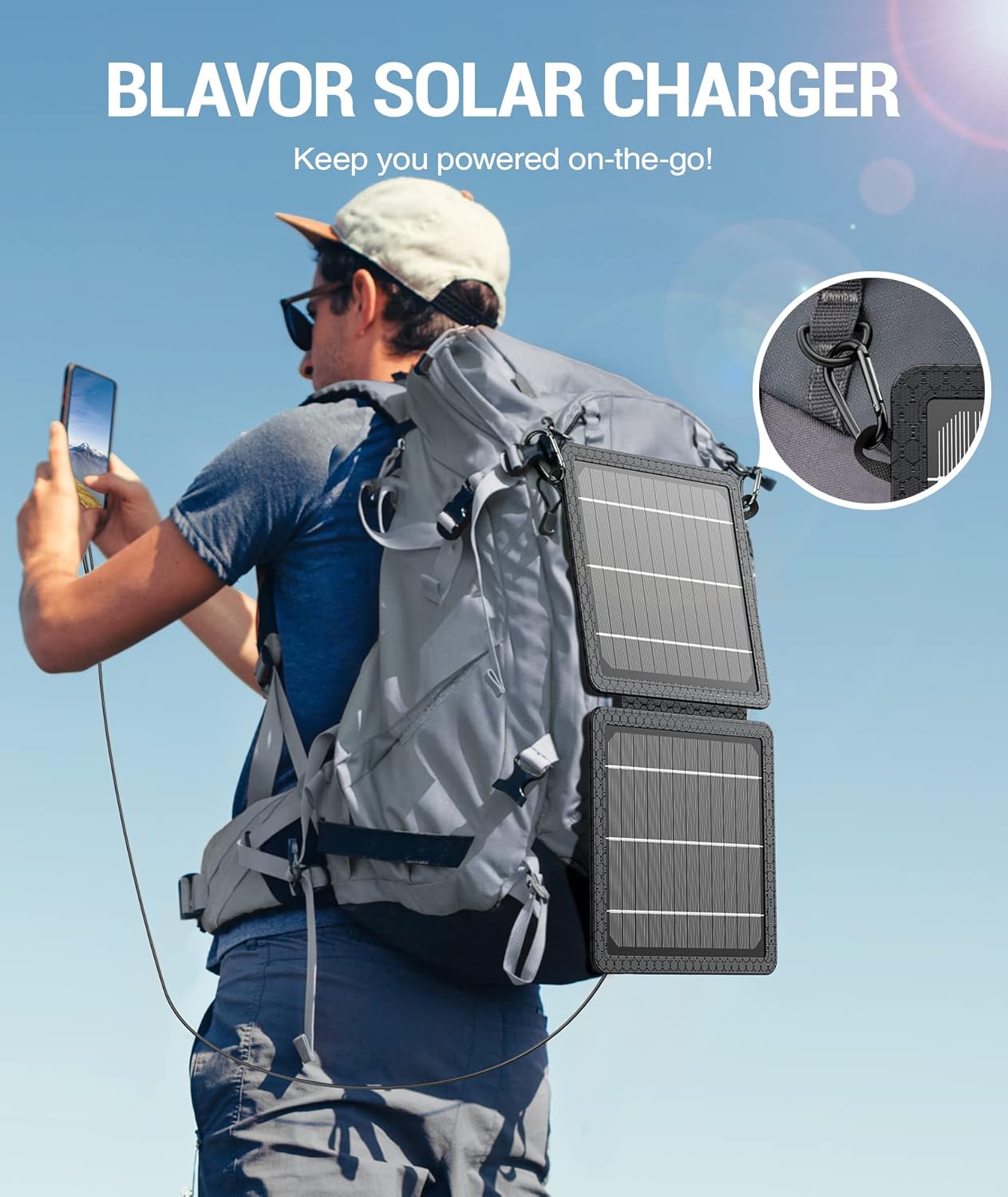 Portable, Foldable, Solar Charger (10W, 5V)