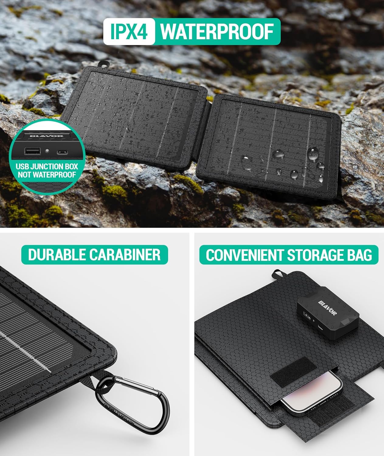 Portable, Foldable, Solar Charger (10W, 5V)