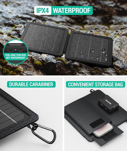 Portable, Foldable, Solar Charger (10W, 5V)