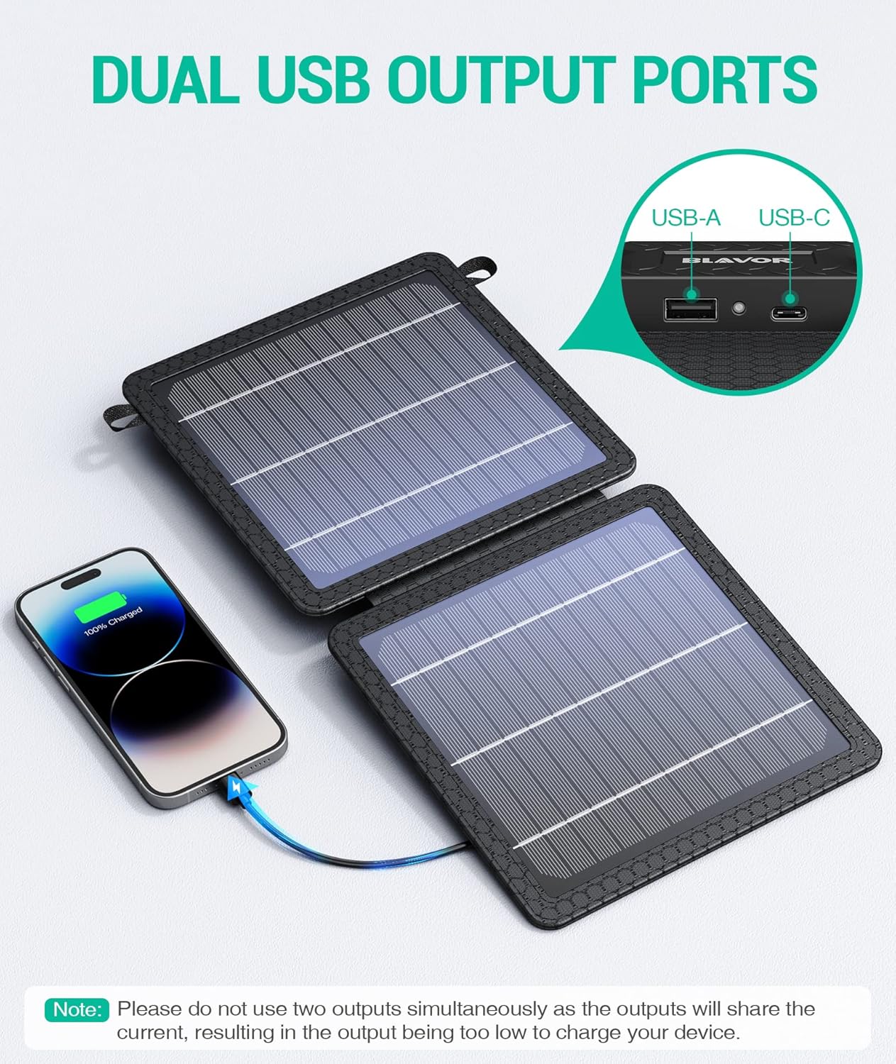 Portable, Foldable, Solar Charger (10W, 5V)